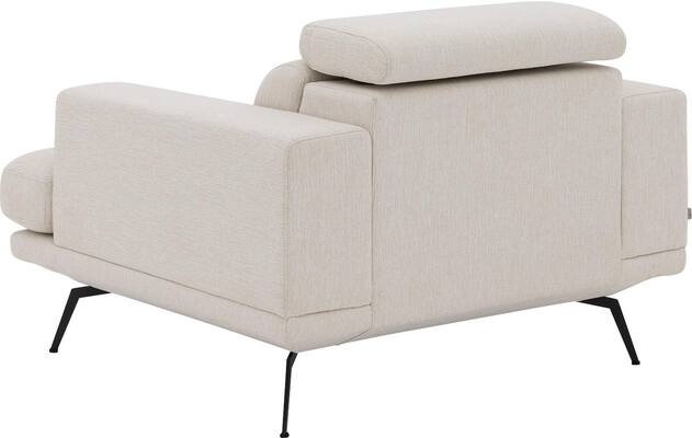 Goossens fauteuil viggo wit stof - 8251363-goossens-viggo-bank-stof-wit-08