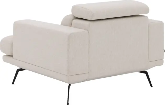 Goossens fauteuil viggo wit stof - 8251363-goossens-viggo-bank-stof-wit-08