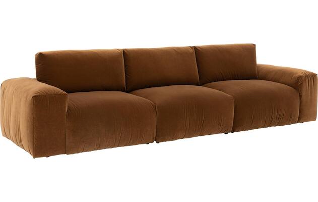 Goossens zitbank amara bruin stof - 8251378-goossens-amara-bank-stof-bruin-02