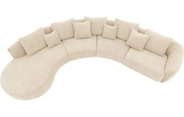 Goossens loungebank fay beige stof - 8251395-goossens-fay-bank-stof-bruin-05