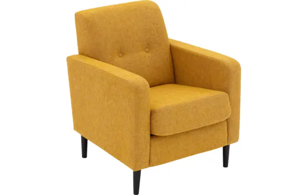 Goossens fauteuil hipp geel stof - 8251506-goossens-hipp-fauteuil-stof-05