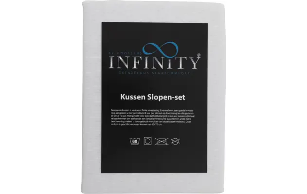 Goossens kussensloop infinity molton sloop wit stof - 8251577-goossens-infinity-molton-sloop-60-x-70-cm-02