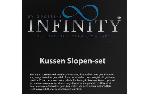 Goossens kussensloop infinity molton sloop wit stof - 8251577-goossens-infinity-molton-sloop-60-x-70-cm-03