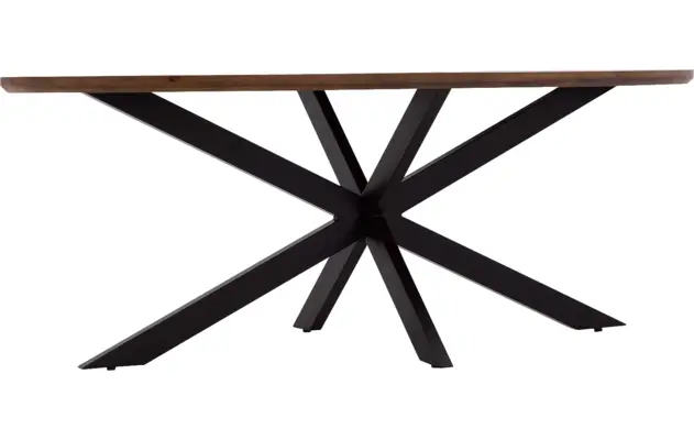 Goossens eettafel nilo bruin mango - 8251605-goossens-nilo-eettafel-mango-bruin-04