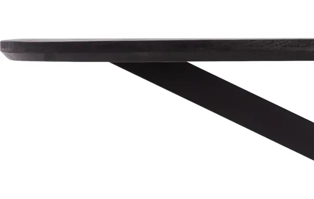 Goossens eettafel nilo zwart mango - 8251614-goossens-nilo-eettafel-mango-zwart-05