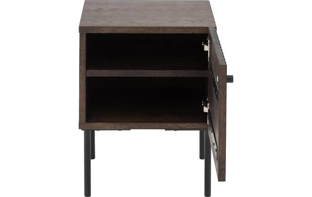 Goossens nachtkastje capelli donker bruin eiken - 8251639-goossens-capelli-nachtkastje-eiken-04
