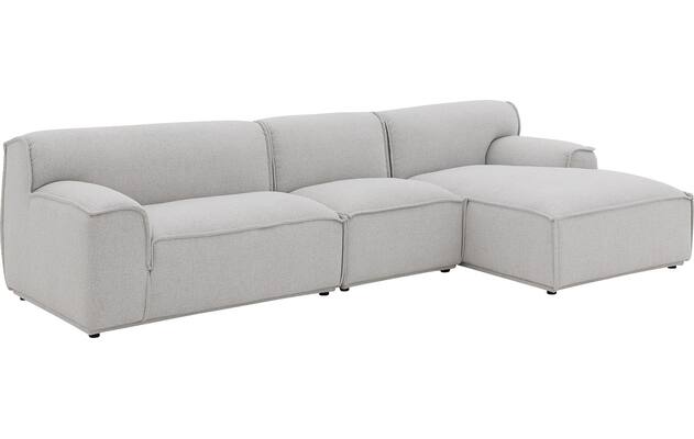 Goossens excellent loungebank sens bruin stof - 8251645-gespiegeld-03