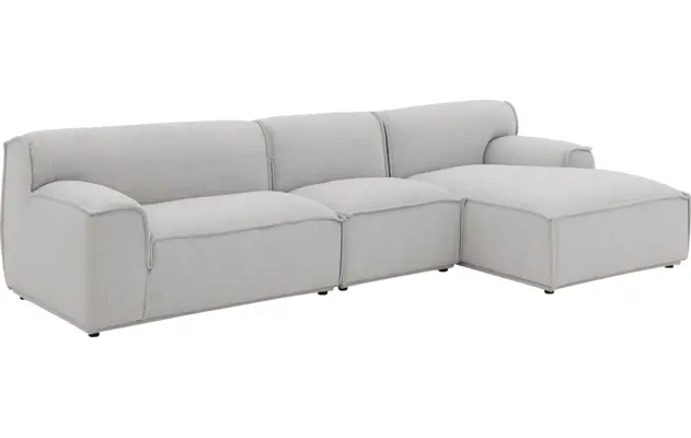 Goossens excellent loungebank sens bruin stof - 8251645-gespiegeld-03