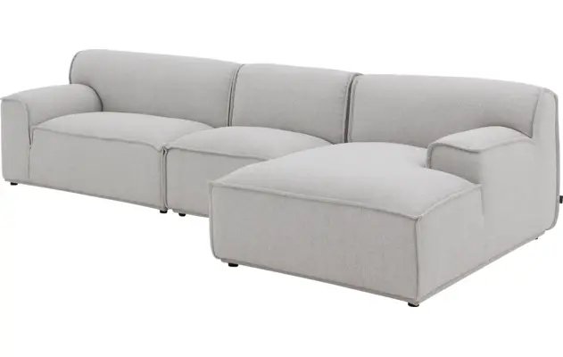 Goossens excellent loungebank sens bruin stof - 8251645-gespiegeld-05