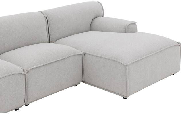 Goossens excellent loungebank sens bruin stof - 8251645-gespiegeld-07