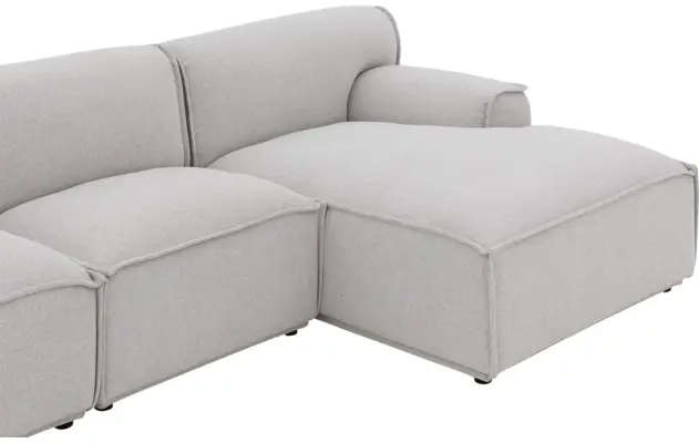 Goossens excellent loungebank sens bruin stof - 8251645-gespiegeld-07
