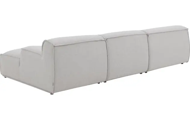 Goossens excellent loungebank sens bruin stof - 8251646-gespiegeld-04
