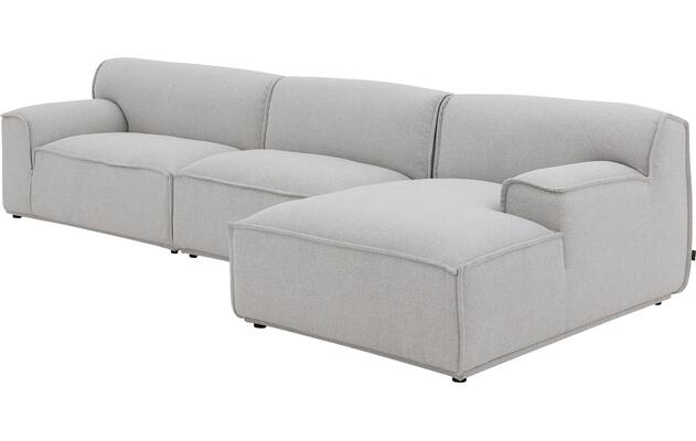 Goossens excellent loungebank sens bruin stof - 8251646-gespiegeld-05