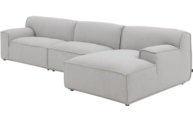 Goossens excellent loungebank sens bruin stof - 8251646-gespiegeld-05