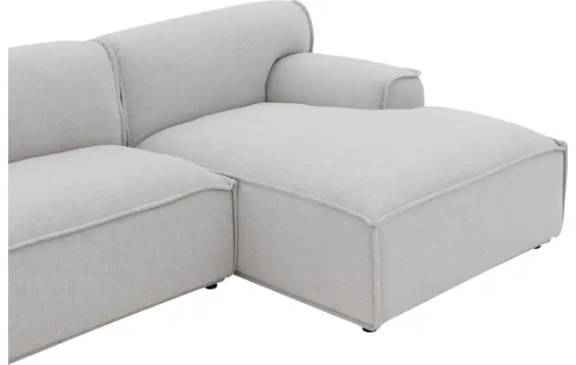 Goossens excellent loungebank sens bruin stof - 8251646-gespiegeld-07