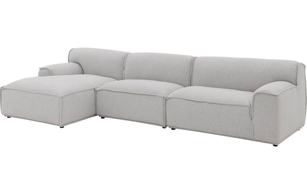 Goossens excellent loungebank sens bruin stof - 8251646-goossens-excellent-sens-bank-stof-bruin-02