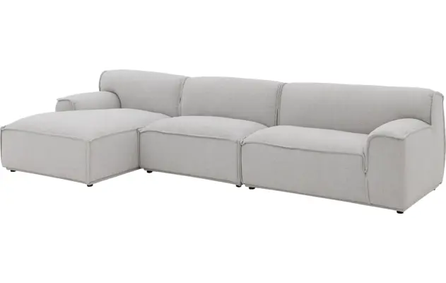 Goossens excellent loungebank sens bruin stof - 8251646-goossens-excellent-sens-bank-stof-bruin-02