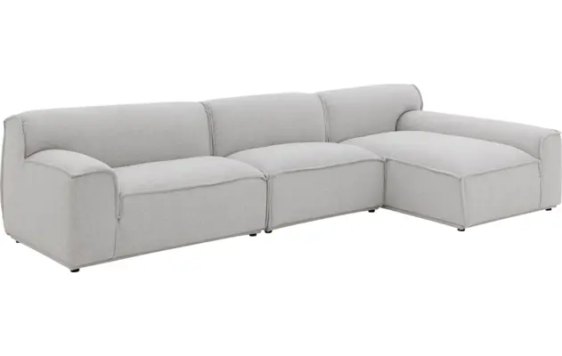 Goossens excellent loungebank sens bruin stof - 8251648-gespiegeld-03