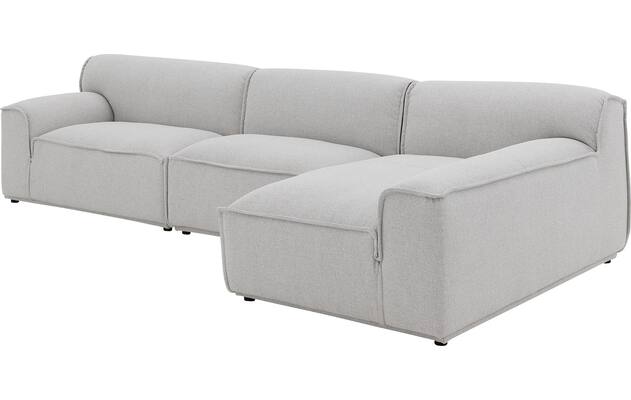 Goossens excellent loungebank sens bruin stof - 8251648-gespiegeld-05