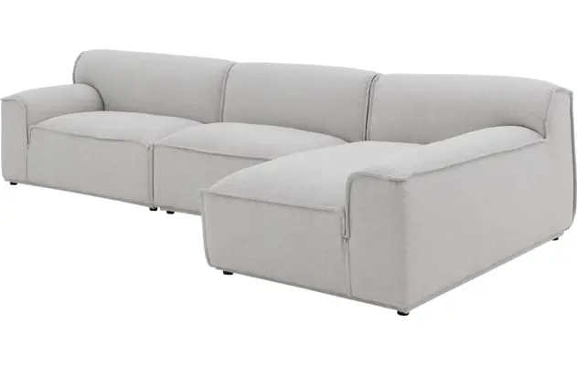 Goossens excellent loungebank sens bruin stof - 8251648-gespiegeld-05