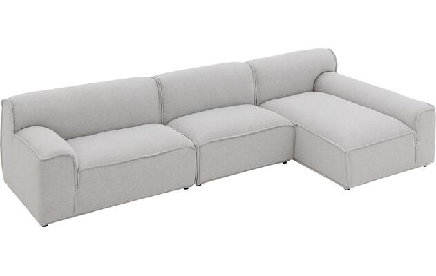 Goossens excellent loungebank sens bruin stof - 8251648-gespiegeld-06