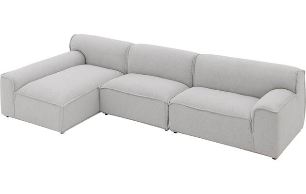 Goossens excellent loungebank sens bruin stof - 8251648-goossens-excellent-sens-bank-stof-bruin-05