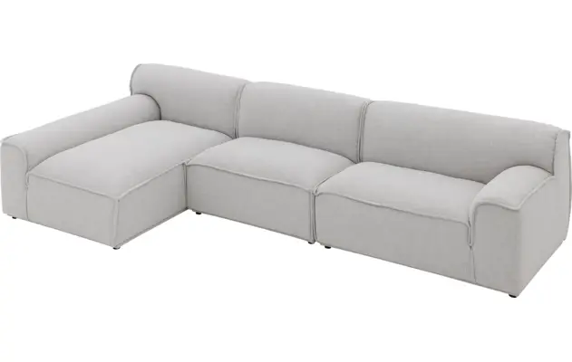Goossens excellent loungebank sens bruin stof - 8251648-goossens-excellent-sens-bank-stof-bruin-05