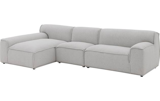 Goossens excellent loungebank sens bruin stof - 8251654-goossens-excellent-sens-bank-stof-bruin-02