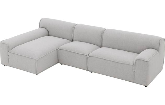 Goossens excellent loungebank sens bruin stof - 8251654-goossens-excellent-sens-bank-stof-bruin-05