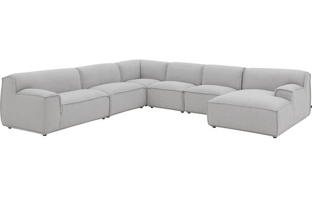 Goossens excellent u bank sens bruin stof - 8251659-gespiegeld-03