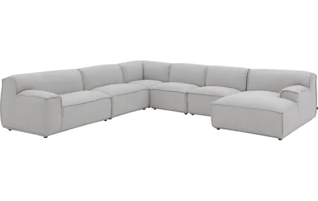 Goossens excellent u bank sens bruin stof - 8251659-gespiegeld-03