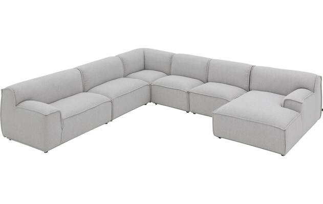 Goossens excellent u bank sens bruin stof - 8251659-gespiegeld-05