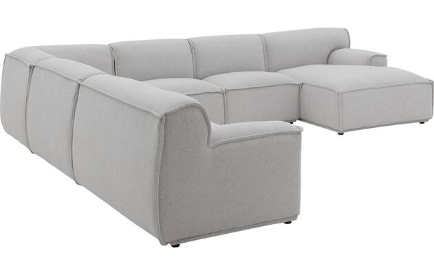 Goossens excellent u bank sens bruin stof - 8251659-gespiegeld-07