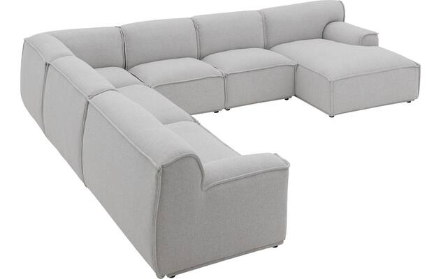 Goossens excellent u bank sens bruin stof - 8251659-gespiegeld-08