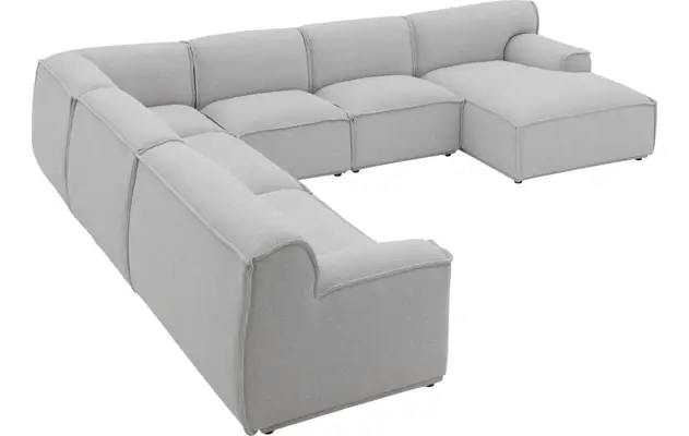 Goossens excellent u bank sens bruin stof - 8251659-gespiegeld-08