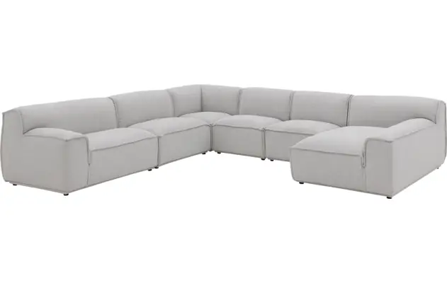 Goossens excellent u bank sens bruin stof - 8251660-gespiegeld-03