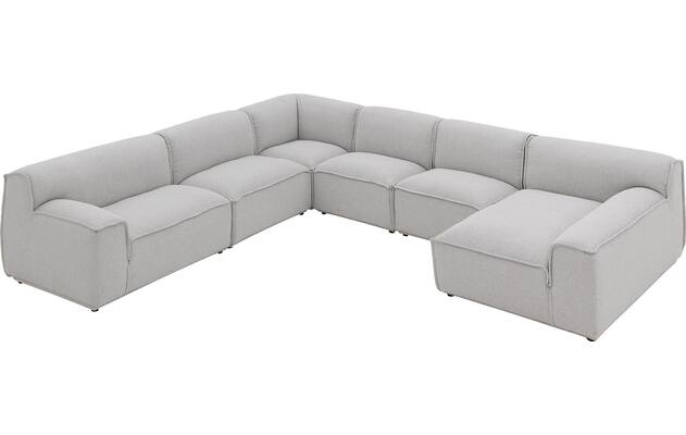 Goossens excellent u bank sens bruin stof - 8251660-gespiegeld-05