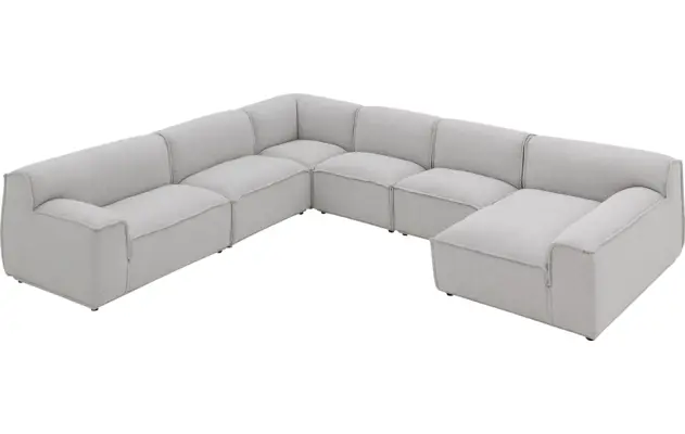 Goossens excellent u bank sens bruin stof - 8251660-gespiegeld-05