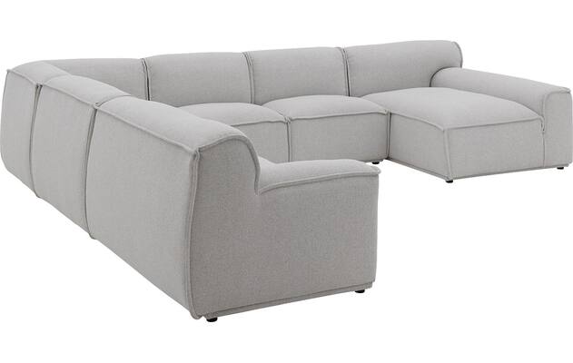 Goossens excellent u bank sens bruin stof - 8251660-gespiegeld-06