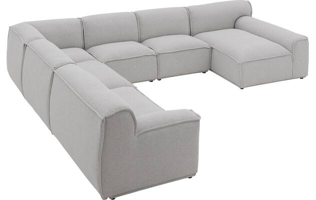 Goossens excellent u bank sens bruin stof - 8251660-gespiegeld-07