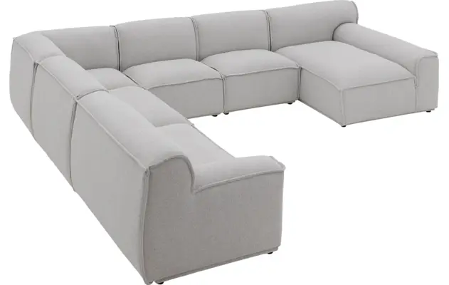 Goossens excellent u bank sens bruin stof - 8251660-gespiegeld-07