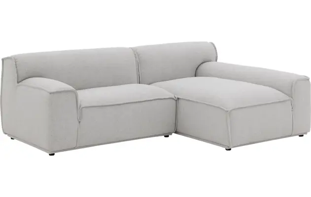 Goossens excellent loungebank sens bruin stof - 8251678-gespiegeld-03