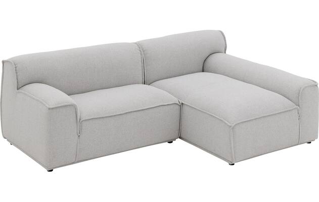 Goossens excellent loungebank sens bruin stof - 8251678-gespiegeld-06