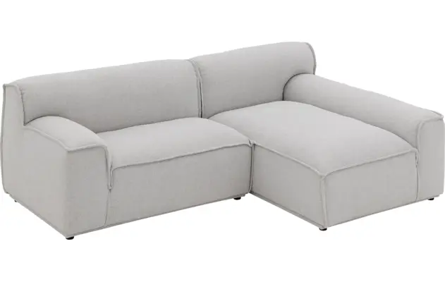 Goossens excellent loungebank sens bruin stof - 8251678-gespiegeld-06