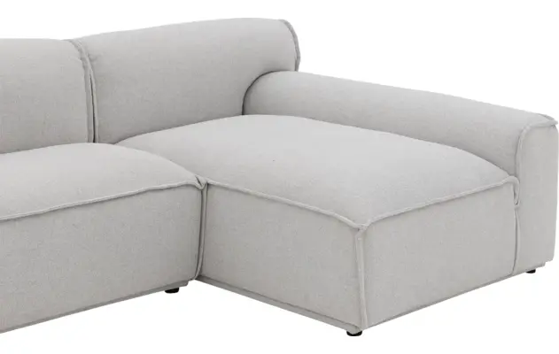 Goossens excellent loungebank sens bruin stof - 8251678-gespiegeld-07