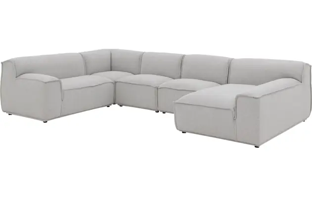 Goossens excellent u bank sens bruin stof - 8251680-gespiegeld-03