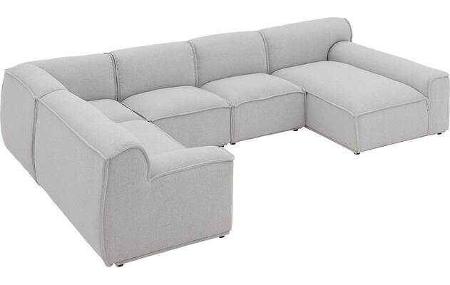 Goossens excellent u bank sens bruin stof - 8251680-gespiegeld-08