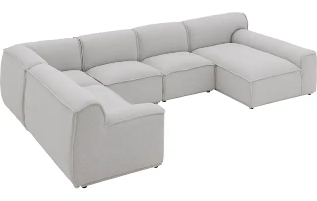 Goossens excellent u bank sens bruin stof - 8251680-gespiegeld-08