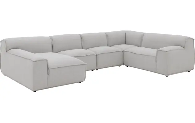 Goossens excellent u bank sens bruin stof - 8251680-goossens-excellent-sens-bank-stof-bruin-02