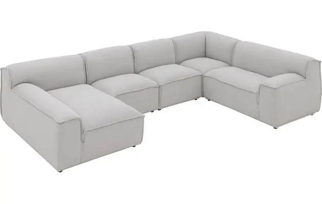Goossens excellent u bank sens bruin stof - 8251680-goossens-excellent-sens-bank-stof-bruin-05